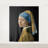 Johannes Vermeer - Meisje met een parel Wandkleed (Voorkant)