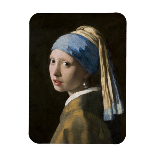 Johannes Vermeer, Meisje met een parelaar Magneet (Verticaal)