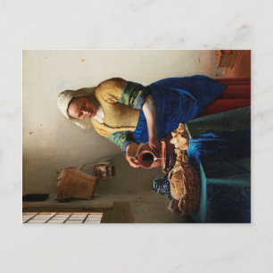 Johannes Vermeer. Milkmaïde. kunst Briefkaart
