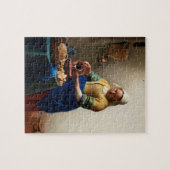 Johannes Vermeer. Milkmaïde.  kunst Legpuzzel (Horizontaal)