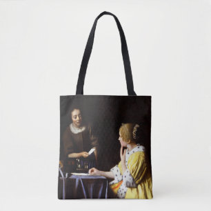 Johannes Vermeer - Mistress en Maid Draagtas