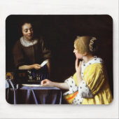 Johannes Vermeer - Mistress en Maid Muismat (Voorkant)