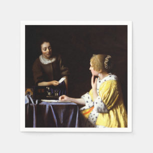 Johannes Vermeer - Mistress en Maid Servet