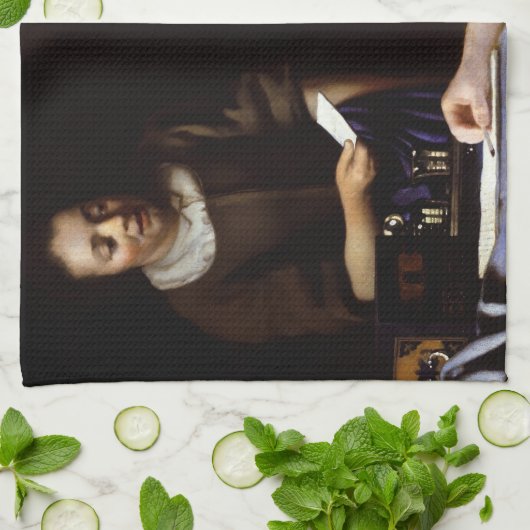 Johannes Vermeer - Mistress en Maid Theedoek (Gevouwen)