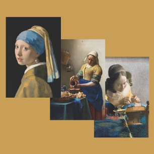 Johannes Vermeer - Selectie van stervelingen Inpakpapier Vel