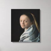 Johannes Vermeer - Studie van een jonge vrouw Canvas Afdruk (Voorkant)