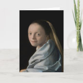 Johannes Vermeer - Studie van een jonge vrouw Kaart (Voorkant)