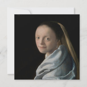 Johannes Vermeer - Studie van een jonge vrouw Kaart