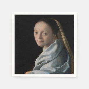 Johannes Vermeer - Studie van een jonge vrouw Servet