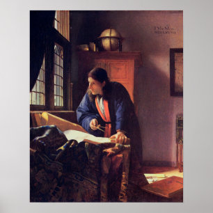 Johannes Vermeer, The Geographer Poster
