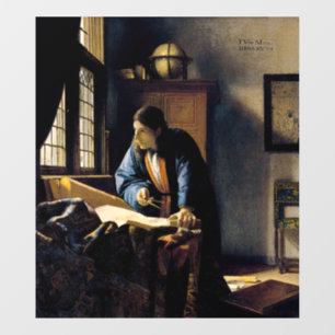Johannes Vermeer - The Geographer Raamsticker