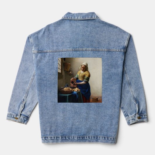 Johannes Vermeer - The Milkmaid Denim Jacket (Achterkant)