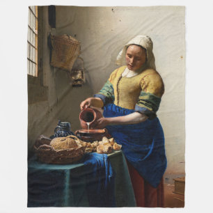 Johannes Vermeer - The Milkmaid Fleece Deken