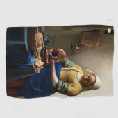 Johannes Vermeer - The Milkmaid Golfhanddoek (Horizontaal)