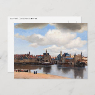 Johannes Vermeer - Uitzicht van Delft Briefkaart