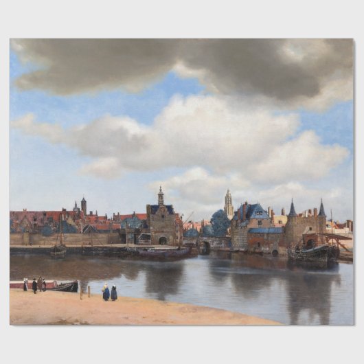 Johannes Vermeer - Uitzicht van Delft Cadeaupapier (Vlak)