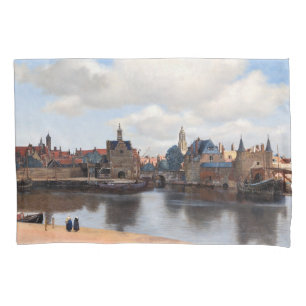 Johannes Vermeer - Uitzicht van Delft Kussensloop