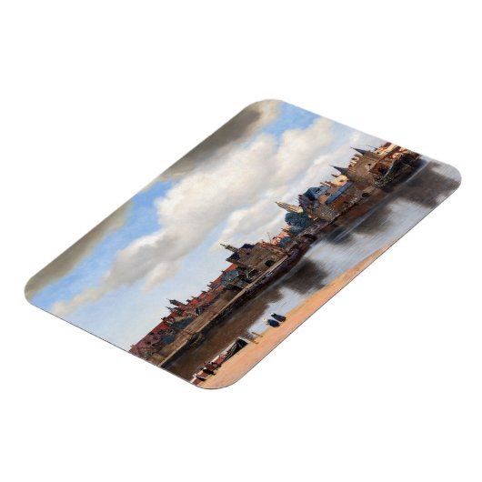 Johannes Vermeer - Uitzicht van Delft Magneet (Linkerzijde)