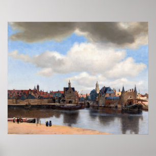 Johannes Vermeer - Uitzicht van Delft Poster