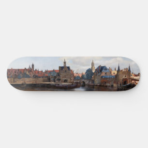 Johannes Vermeer - Uitzicht van Delft Skateboard