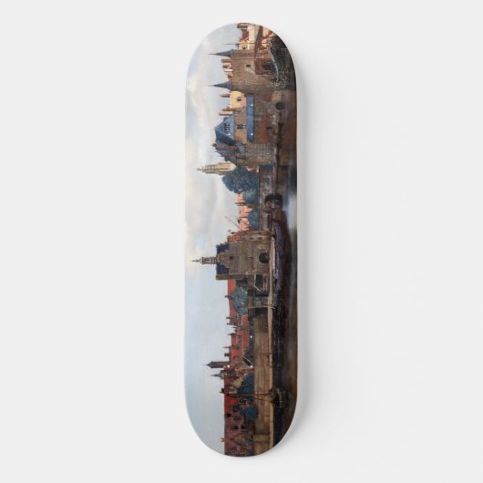 Johannes Vermeer - Uitzicht van Delft Skateboard (Voorkant)