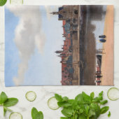 Johannes Vermeer - Uitzicht van Delft Theedoek (Gevouwen)