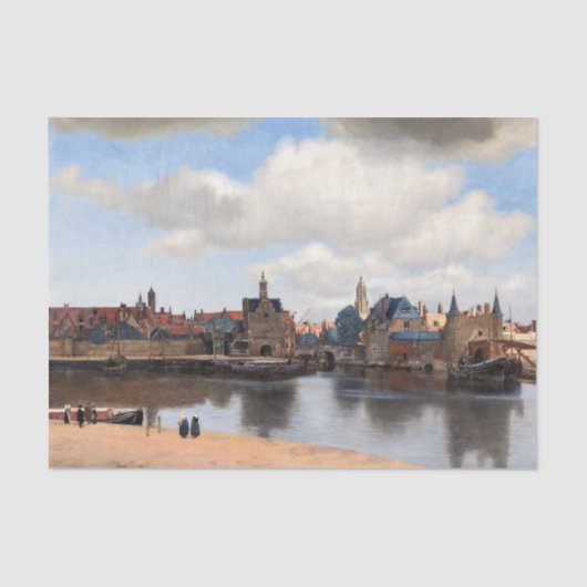 Johannes Vermeer - Uitzicht van Delft Tissuepapier (Voorkant)