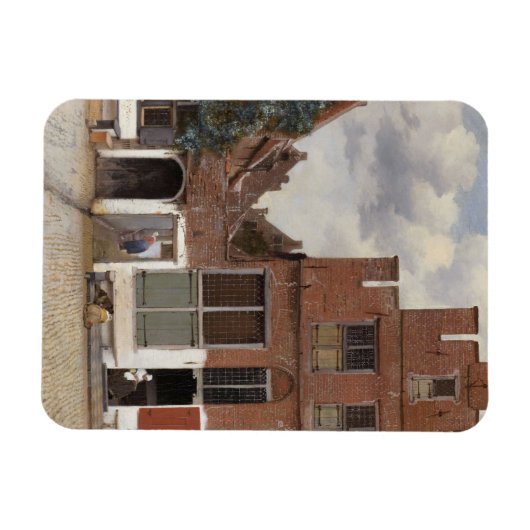 Johannes Vermeer, Uitzicht van Huizen in Delft Magneet (Horizontaal)