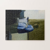 Johannes Vermeer - Vrouw in Blauw Leest een brief Legpuzzel (Horizontaal)