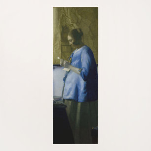 Johannes Vermeer - Vrouw in Blauw Leest een brief Yogamat