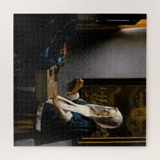 Johannes Vermeer - Woman Holding a Balance Legpuzzel (Horizontaal)
