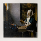Johannes Vermeer - Woman Holding a Balance Legpuzzel (Verticaal)