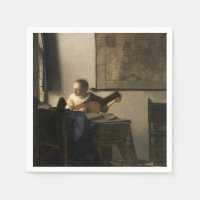 Johannes Vermeer - Young Woman met een Lute