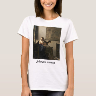 Johannes Vermeer - Young Woman met een Lute T-shirt