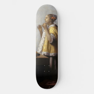 Johannes Vermeer - Young Woman with Pearl Ketting Skateboard