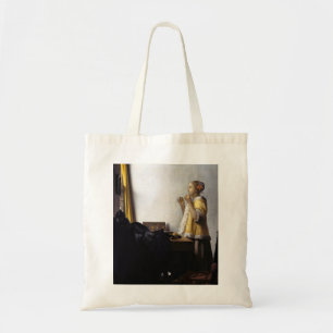 Johannes Vermeer - Young Woman with Pearl Ketting Tote Bag
