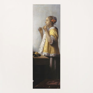 Johannes Vermeer - Young Woman with Pearl Ketting Yogamat