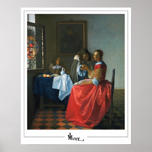 Johannes Vermeer Zedign Art Poster #24 (Voorkant)