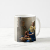 Johannes Vermeer's Milkmaid Koffiemok (Voorkant rechts)