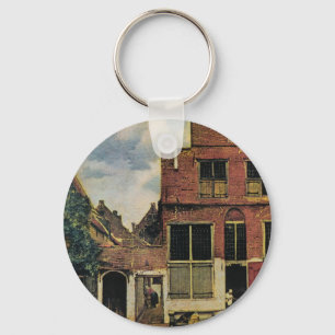Johannes Vermeer's Street in Delft (circa 1660) Sleutelhanger