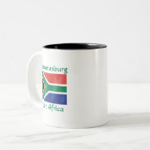Johannesburg Afrique du Sud Drapeau café Mug (Devant gauche)
