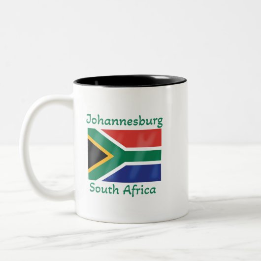 Johannesburg Afrique du Sud Drapeau café Mug (Gauche)