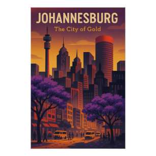 JOHANNESBURG – De Stad van Goud Perfect Poster