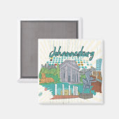 Johannesburg Magneet (Voorkant / Achterkant)