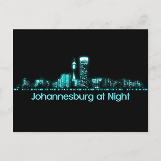 Johannesburg Skyline Briefkaart (Voorkant)