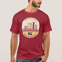 Johannesburg Zuid-Afrika City Skyline Embleem