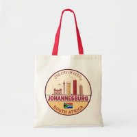 Johannesburg Zuid-Afrika City Skyline Embleem