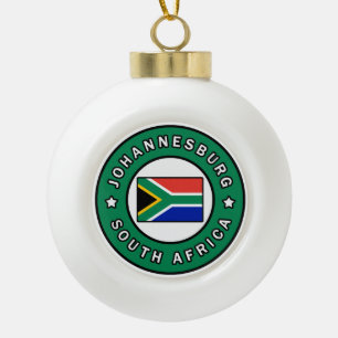 Johannesburg Zuid-Afrika Keramische Bal Ornament