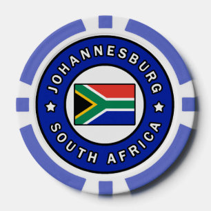 Johannesburg Zuid-Afrika Poker Chips
