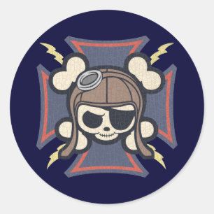 Johhny Maltese Ronde Sticker